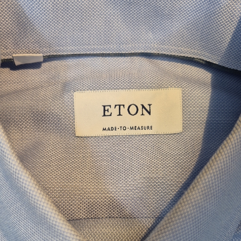 Eton Sky Blue Dress Shirt for Men - Picture 2 of 12